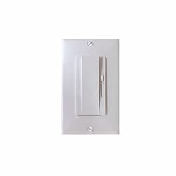 720W Rocker Switch w/ Slide Dimmer, Single Pole/3-Way, 120V, White