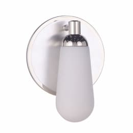 Riggs Wall Sconce Fixture w/o Bulb, 1 Light, E26, Polished Nickel