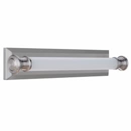 24-in 25W LED Langston Linear Vanity Light, Dim, 3000K, Polish Nickel