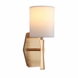 Chatham Wall Sconce Fixture w/o Bulb, 1 Light, E12, Satin Brass