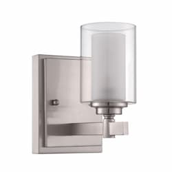 Celeste Wall Sconce Fixture w/o Bulb, 1 Light, E12, Polished Nickel