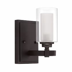 Celeste Wall Sconce Fixture w/o Bulb, 1 Light, E12, Espresso