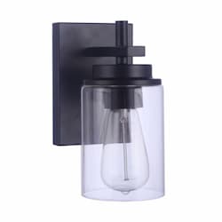 Reeves Wall Sconce Fixture w/o Bulb, 1 Light, E26, Flat Black