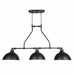 Timarron Island Pendant Light w/o Bulbs, 3 Lights, E26, Aged Bronze