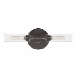 6W LED Modina Wall Sconce, T10, 90 CRI, 960 lm, E26, 3000K, Espresso