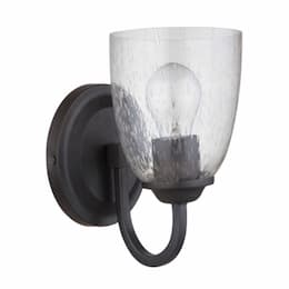 Serene Wall Sconce Fixture w/o Bulb, 1 Light, E26, Espresso