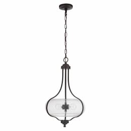 Serene Pendant Fixture w/o Bulbs, 2 Lights, E26, Espresso