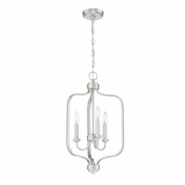 Bolden Pendant Light Fixture w/o Bulbs, 3 Lights, E12, Brushed Nickel