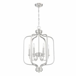 Bolden Pendant Light Fixture w/o Bulbs, 6 Lights, E12, Brushed Nickel