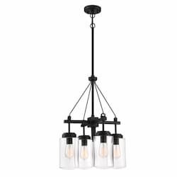 Crosspoint Outdoor Chandelier w/o Bulbs, 4 Lights, E26, Espresso