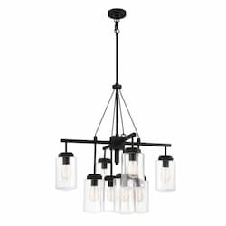 Crosspoint Outdoor Chandelier w/o Bulbs, 8 Lights, E26, Espresso