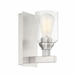 Chicago Wall Sconce Fixture w/o Bulb, 1 Light, E26, Polished Nickel