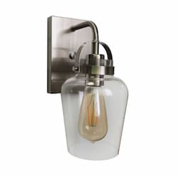 Trystan Wall Sconce Fixture w/o Bulb, 1 Light, E26, Polished Nickel