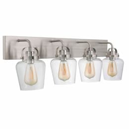 Trystan Vanity Light Fixture w/o Bulbs, 4 Lights, E26, Polished Nickel