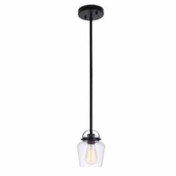 Trystan Mini Pendant Fixture w/o Bulb, 1 Light, E26, Flat Black