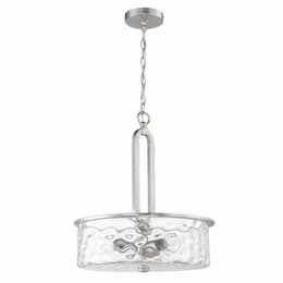 Collins Pendant Fixture w/o Bulbs, 3 Lights, E26, Polished Nickel