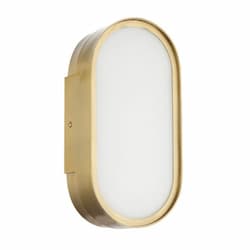 21W LED Melody Wall Sconce, Dim, 90 CRI, 750 lm, 3000K, Satin Brass