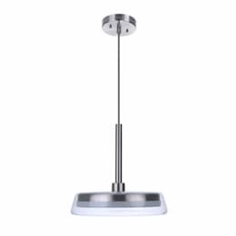 15W LED Centric Large Pendant Light, 900lm, 3000K, Polished Nickel