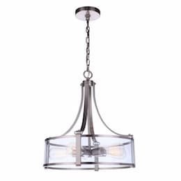 Elliot Pendant Light Fixture w/o Bulbs, 5 Lights, E26, Polished Nickel