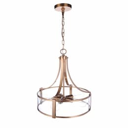 Elliot Pendant Light Fixture w/o Bulbs, 5 Lights, E26, Satin Brass