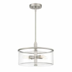 Hailie Pendant Light Fixture w/o Bulbs, 4 Lights, E12, Satin Nickel