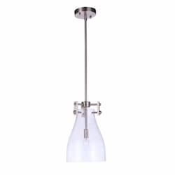 Chardonnay Mini Pendant Light Fixture w/o Bulb, 1 Light, E12, Nickel