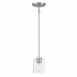 Stowe Mini Pendant Light Fixture w/o Bulb, E12, Polished Nickel