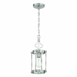 Jolenne Mini Pendant Fixture w/o Bulb, 1 Light, E26, Polished Nickel