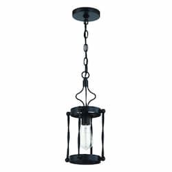 Jolenne Mini Pendant Fixture w/o Bulb, 1 Light, E26, Flat Black