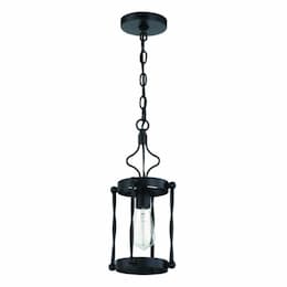 Jolenne Mini Pendant Fixture w/o Bulb, 1 Light, E26, Flat Black