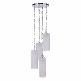 Myos Pendant Light Fixture w/o Bulbs, 4 Lights, E26, Chrome