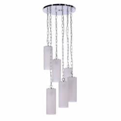 Myos Pendant Light Fixture w/o Bulbs, 6 Lights, E26, Chrome