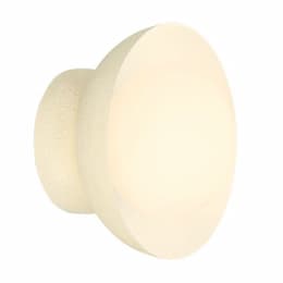 Ventura Dome Wall Sconce Fixture w/o Bulb, 1 Light, E26, Cottage White