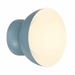 Ventura Dome Wall Sconce Fixture w/o Bulb, 1 Light, E26, Dusty Blue