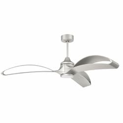 60-in 31W Bandeaux Ceiling Fan w/WiFi & Bulb, 6-Speed, 3-Blade, Nickel