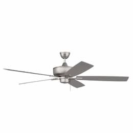 60-in Super Pro Ceiling Fan Blade, Brushed Nickel/Greywood