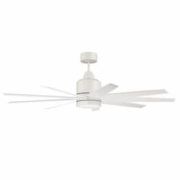 60-in 32W Champion Ceiling Fan w/ Bulb, 6-Speed, 9-Blade, Matte White