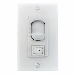 3-Speed Fan & Light Control, Double Pole, White