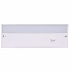 12-in 6W LED Under Cabinet Light Bar, Dim, 370 lm, 3000K, White