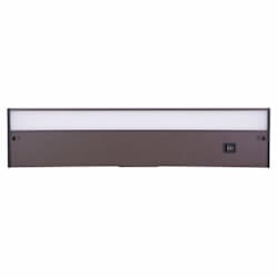 18-in 9W LED Under Cabinet Light Bar, Dim, 600 lm, 3000K, Bronze