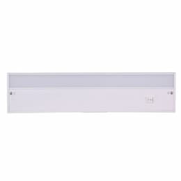18-in 9W LED Under Cabinet Light Bar, Dim, 600 lm, 3000K, White