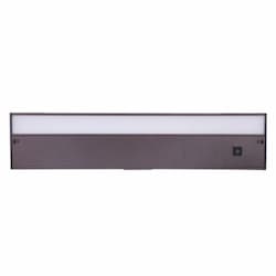 24-in 12W LED Under Cabinet Light Bar, Dim, 840 lm, 3000K, Bronze