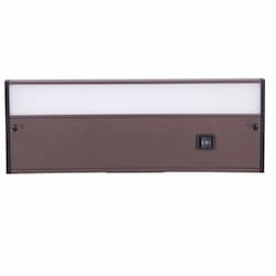 12-in 6W LED Under Cabinet Light Bar, Dim, 370 lm, SelectCCT, Bronze