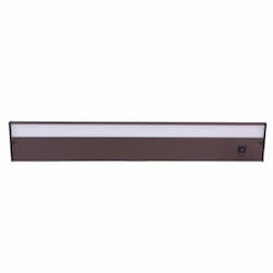 30-in 15W LED Under Cabinet Light Bar, Dim, 950 lm, SelectCCT, Bronze