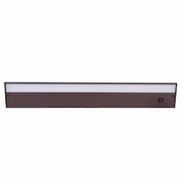 36-in 18W LED Under Cabinet Light Bar, Dim, 1200 lm, SelectCCT, Bronze