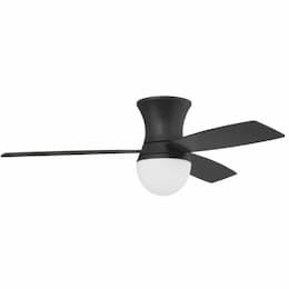 52-in 27W Daybreak Ceiling Fan w/ Bulb, 6-Speed, 3-Blade, Flat Black