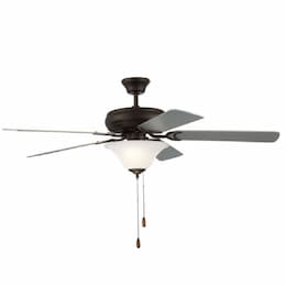 52-in 62W Decorator's Choice Light Kit Ceiling Fan, 5-Blade, Espresso