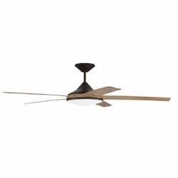 60-in 33W Delaney Ceiling Fan w/ Bulb, 6-Speed, 5-Blade, Espresso