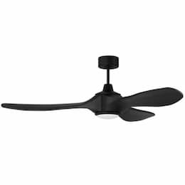 60-in 29W Envy Ceiling Fan w/ Bulb, 6-Speed, 3-Blade, Flat Black