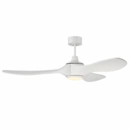 60-in 29W Envy Ceiling Fan w/ Bulb, 6-Speed, 3-Blade, White